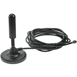 Velleman Magnetische Antenne Für Mobilen Dvb-T-Empfang (Stabantenne, DVB-T / -T2), SAT Spiegel + SAT Antennen, Schwarz