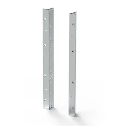Schroff 19"-Winkel Typ F mit / ohne Grifflöcher für Textildichtung - 19"WINKEL 9, Serverschrank Zubehör