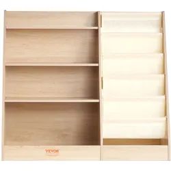 VEVOR 4-stöckiges Bücherregal aus MDF für Kinder, Sechsstöckiges Bücherregal, Baby-Aufbewahrungsregal, Bücher- und Spielzeug-Organizer-Schrank, für Kinderzimmer, Spielzimmer, Kindergarten