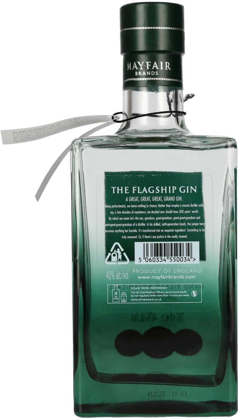 Mayfair Gin Mayfair London Dry Gin 40% Vol. 0,7l
