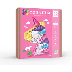 Connetix, Magnet, Glitter Unicorn Pack - magnetsaet - 56 dele (1x)