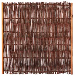 T&J FUEGO Weidengeflechtzaun Sichtschutz, 120x120 cm