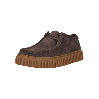 Schnürschuh CLARKS "Torhill", Herren, Gr. 43, braun, Schuhe Schnürschuh, aus Premium-Materialien