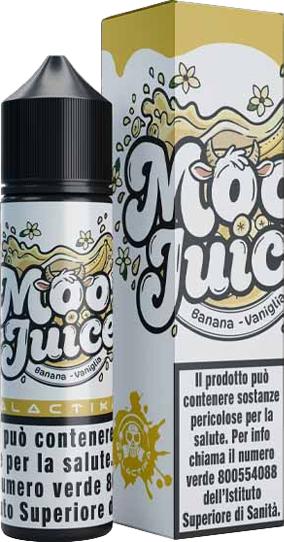 Galactika Banana E Vaniglia Moo Juice Liquido Shot 20ml Milkshake