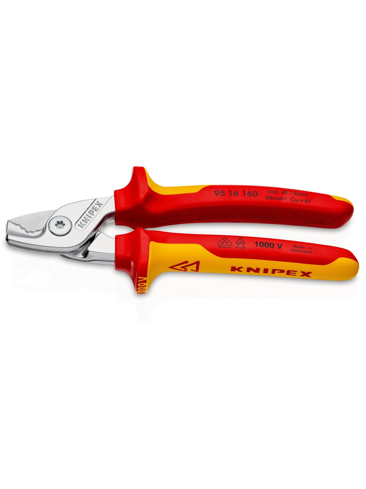KNIPEX StepCut, Kabelscheren mit Stufenschnitt