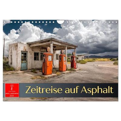 Zeitreise auf Asphalt (Wandkalender 2026 DIN A4 quer), CALVENDO Monatskalender