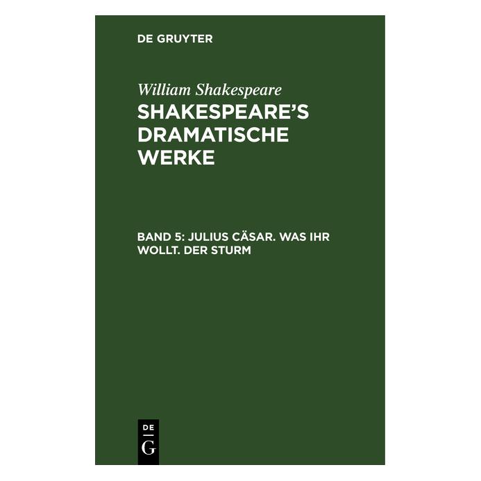De Gruyter Shakespeare:William Shakespeare: Shakes (Deutsch, Hardcover, William Shakespeare) (67769857)