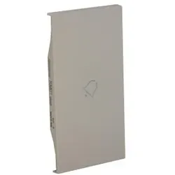 Legrand KM01MH2D LivingNow 2-modulige Tastenabdeckung My Home mit Symbol ”Glocke”, Farbe Sand