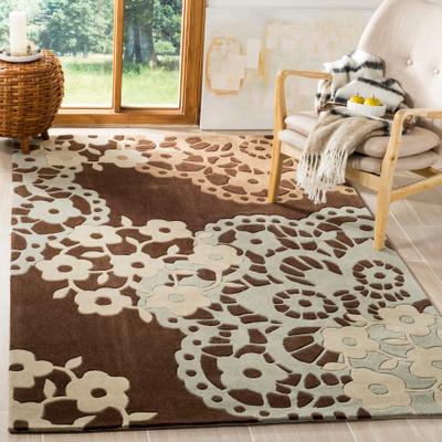 SAFAVIEH Handmade Modern Art Nausica Modern Polyester Rug