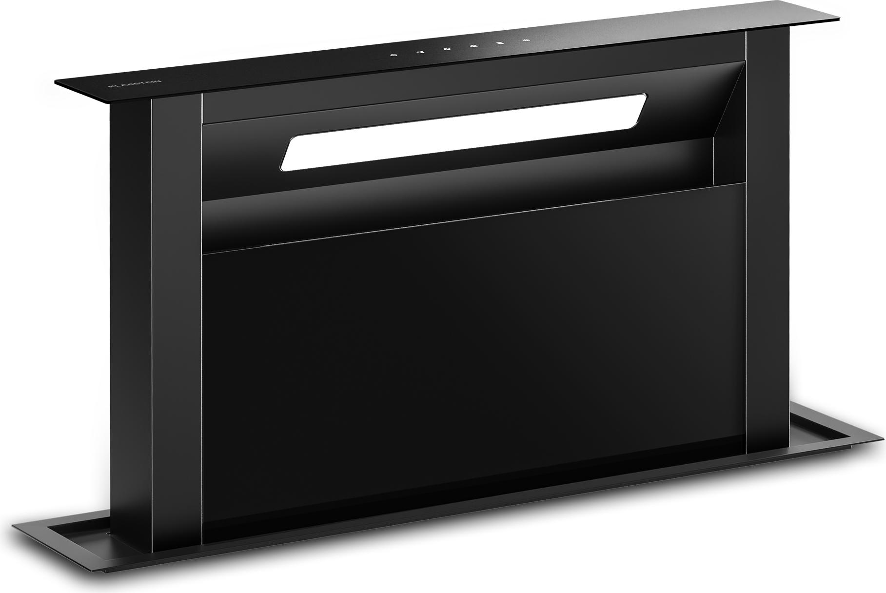 Klarstein Velaire Dunstabzugshaube 60cm - A++ Downdraft, 853 m³/h Luftstrom, Touch-Bedienung, LED, Leise, Spülmaschinenfester Filter, Kochfeldabzug, Abzugshaube 60cm