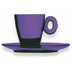 Mepra POLY ESPRESSOTASSE SPA & WELLNESS, 6er Set Amethyst