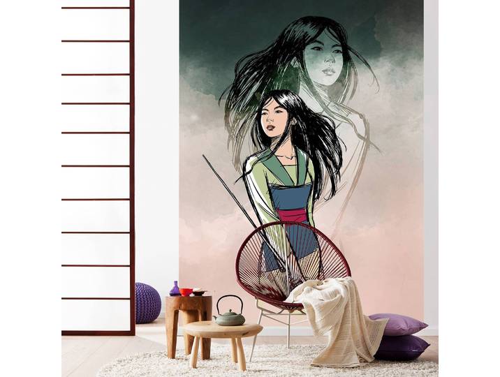 Vlies Fototapete Brave Mulan 200 x 280cm Multicolor