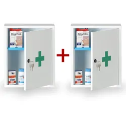 Metall-Verbandskasten für die Wand 1+1 GRATIS, 37 x 30 x 14 cm