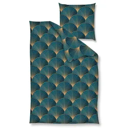 Collection Noblesse Bettwäsche 155 x 220 cm Renforce Blau Blue