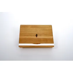 Laptop-Organizer Holz Eiche geölt Notebook-Halterung