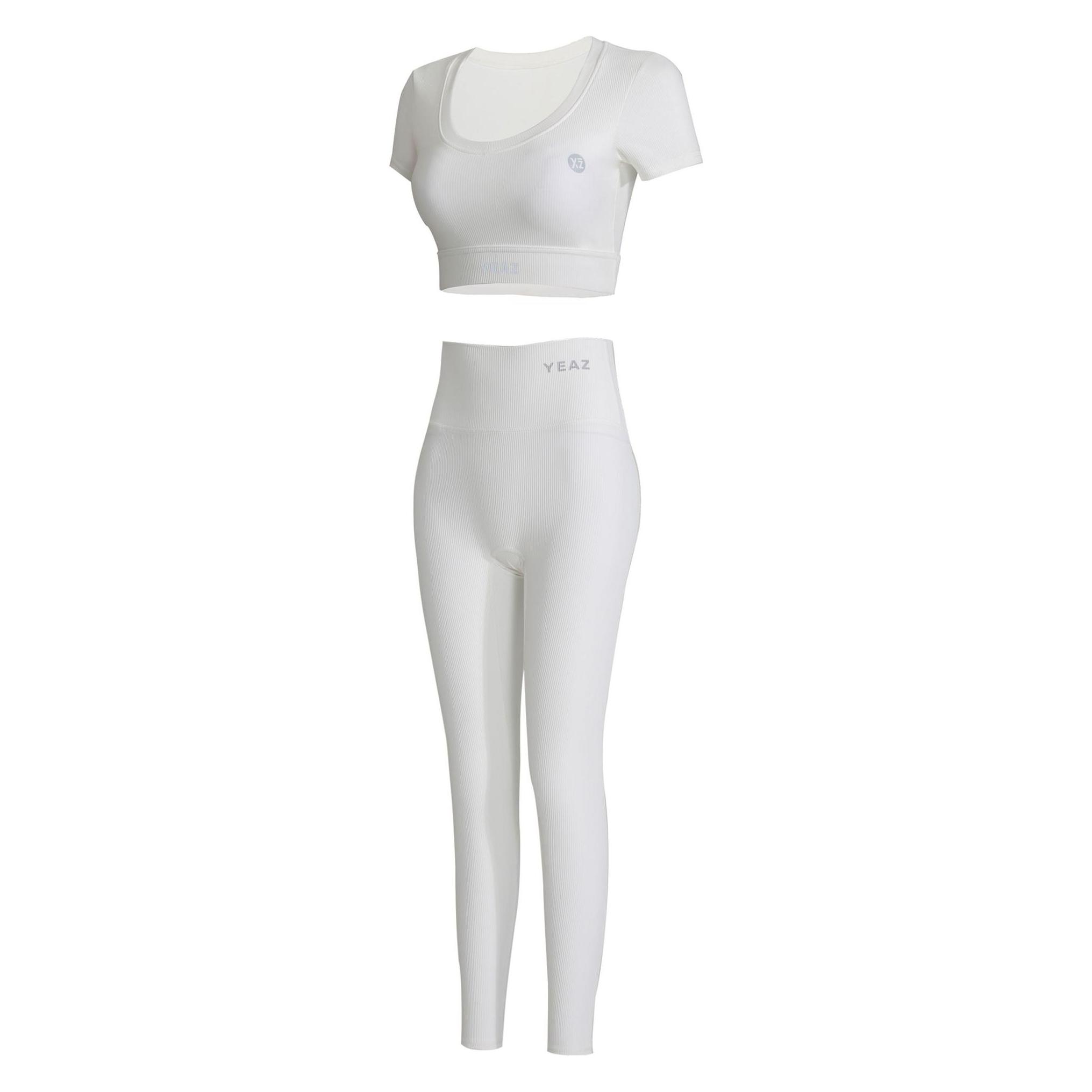 Yeaz CLUB LEVEL SET Short Top Leggings M (White) (M) (35924025)