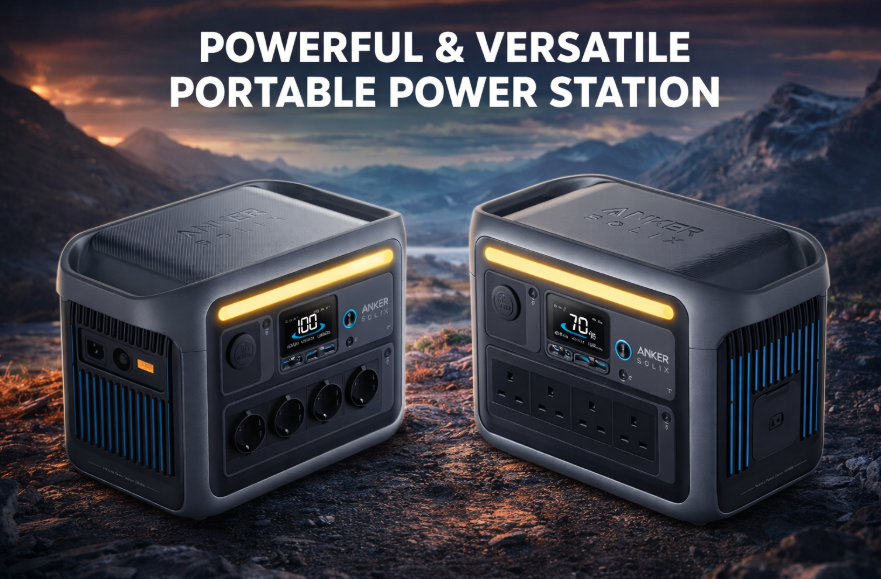 Anker SOLIX C1000 + PS200 (200W SOLAR PANEL)
