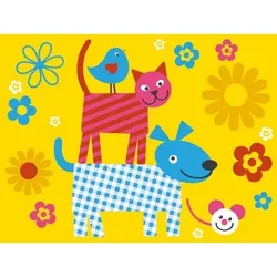 Mank Tischset Airlaid Happy Kids, 40 x 30 cm, 100 Stück - Platzdeckchen Platzset stoffähnlich