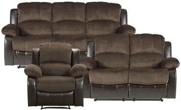 Fremont & Park Lucca 3-Piece Reclining Living Room Set