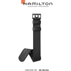 Hamilton - Khaki Field Auto Band-set Leder Schwarz-24/24 H690.698.100 - schwarz