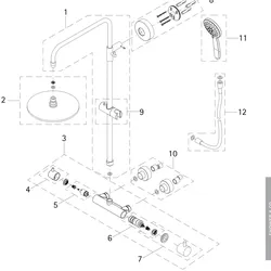 HSK Ersatzteile Umsteller-Kartusche, E98575-KT25 E98575-KT25