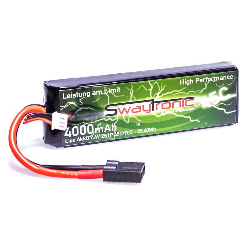 Swaytronic SWAY-TRX LiPo 2S 11.1V 4000mAh 45C/90C TRX (4000 mAh, 7.40 V) (38708984)