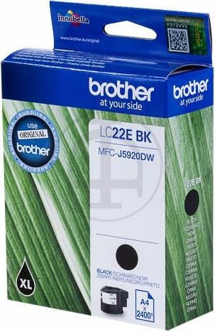 Brother LC22EBK Zwarte Inktcartridge