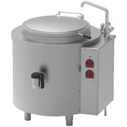 EURAST - Zylindrischer kesssel elektrisch 300 liter indirekte wärme - 1320x1200x950 mm - 36000 W 400/3V - 18E14300