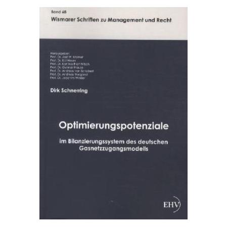 Europäischer Hochschulverlag Optimierungspotenziale im Bilanzierungssystem des deutschen Gasnetzzugangsmodells (Deutsch, Softcover, Dirk Schnerring) (8290734)