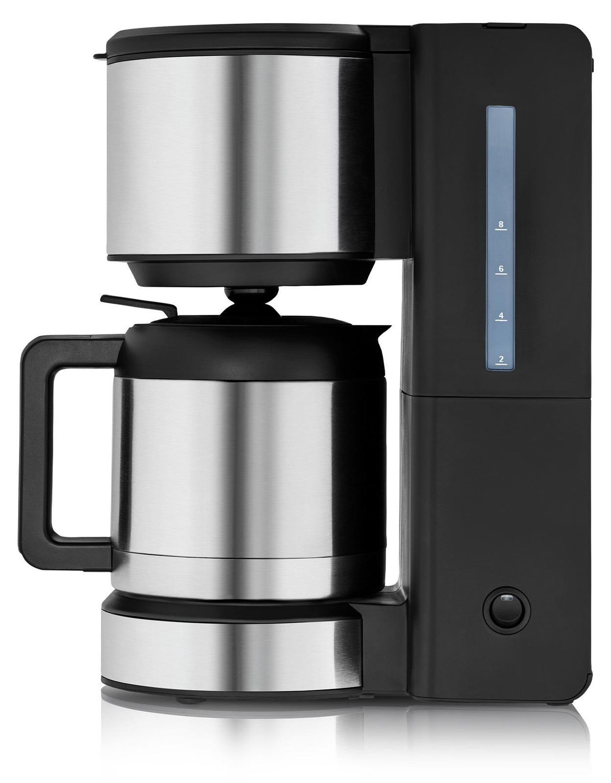 WMF Aroma Thermo Stelio Thermoskan voor gemalen koffie, zwart, 1 l
