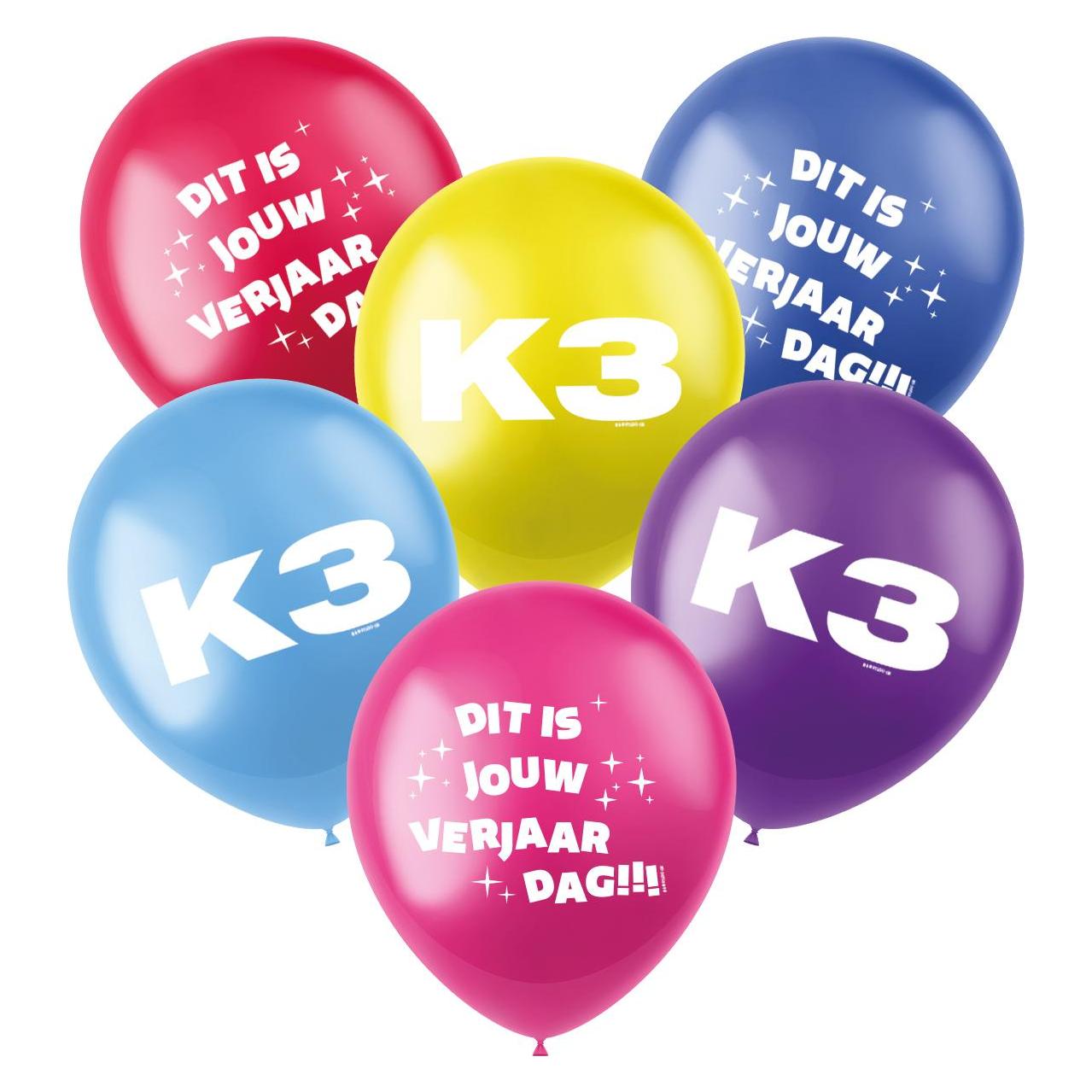 Folat K3 Luftballons, 6St. (6x) (23238)