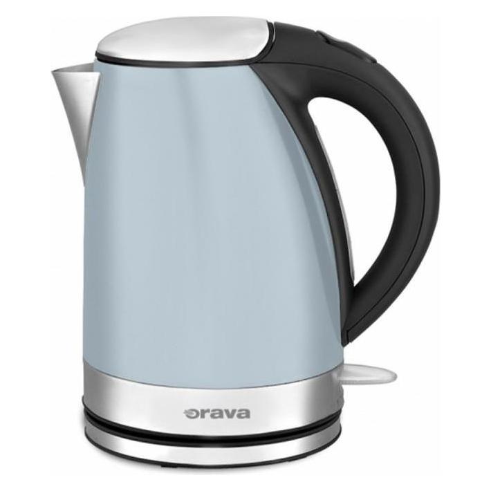 Orava Edelstahl-Wasserkocher VK-3217 BL, 2000W, blau (1.70 l) (VK-3217 BL)