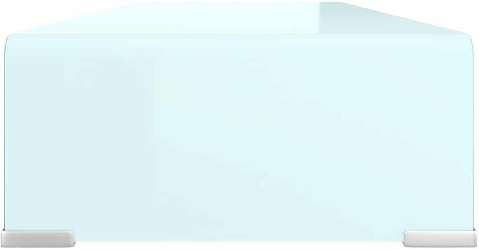 vidaXL Meuble TV/Support pour moniteur 80x30x13 cm verre vert