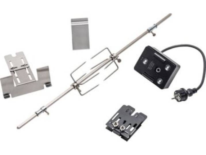 Char Broil - Tourne Broche Barbecue Inox Avec Boitier Noir