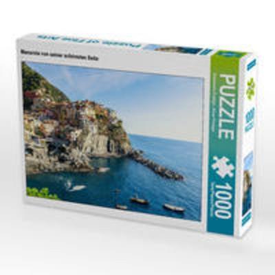 CALVENDO Puzzle Manarola von seiner schönsten Seite 1000 Teile Lege-Größe 64 x 48 cm Foto-Puzzle Bild von Rosemarie Prediger