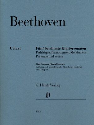 Henle Verlag Beethoven Fünf Klaviersonaten