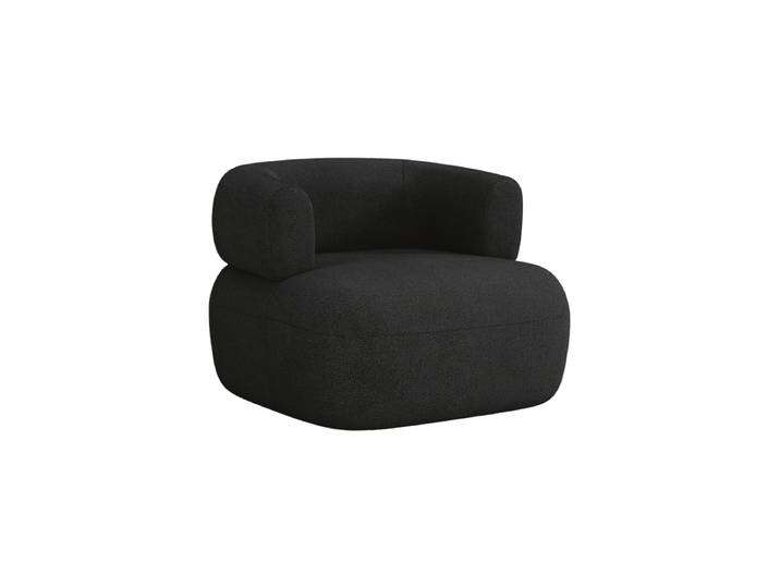 Design Sessel Estro Bouclé Schwarz chosen by Bloomingloft