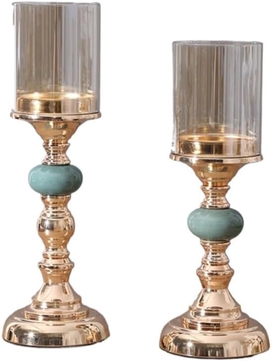 Set van 2 luxe kandelaars voor decoratie en sfeercreatie