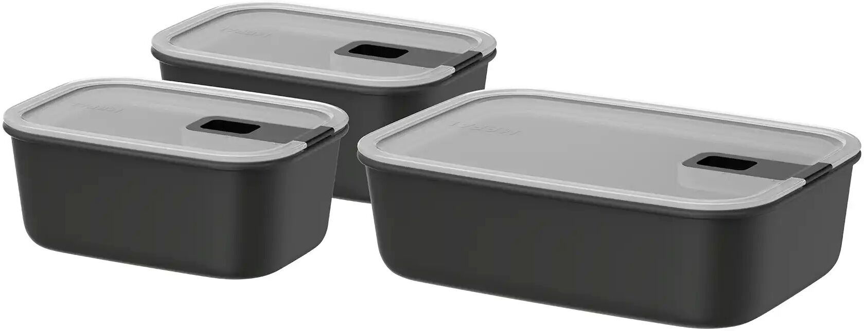 Mepal Frischhaltedosen-Set  Easyclip 2.0 ¦ Kunststoff ¦ Maße (cm): B: 14,1 H: