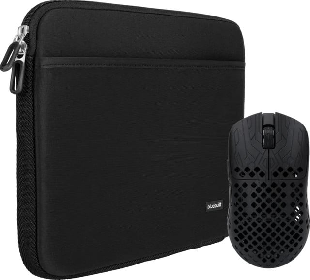 BlueBuilt Laptophoes 17 inch Zwart en Vortech Prestige Gaming Muis