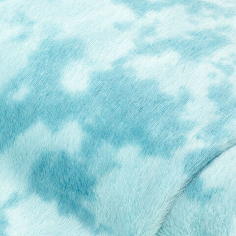 Plüsch"Batik", blau-color