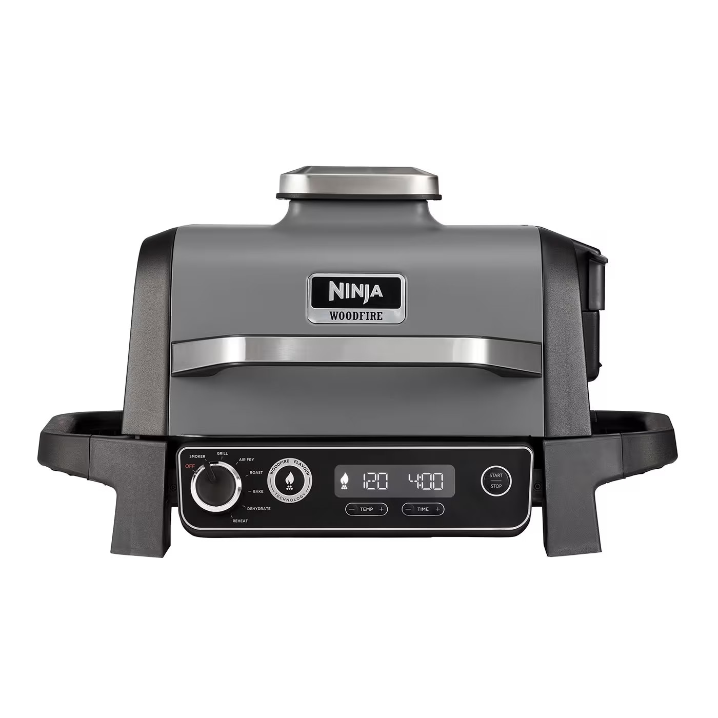 SharkNinja Ninja OG701EU Woodfire Elektrischer Outdoor Grill und Smoker Basis