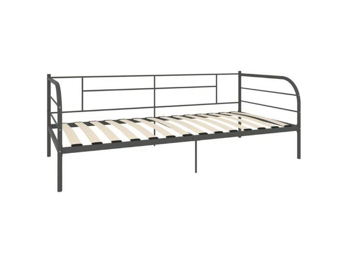 Cadre de lit simple - CLOUD - Lit de repos sans matelas - gris métal 90x200 cm - LL0000087198