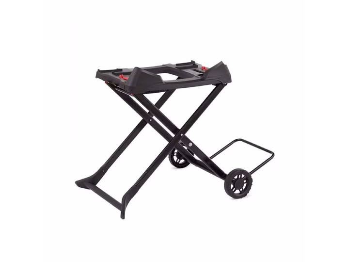 Weber Tragbarer Rollwagen für Q-Grills – Weber Grill Ablage/Grill Rollwagen/Grill Erweiterung – schwarz