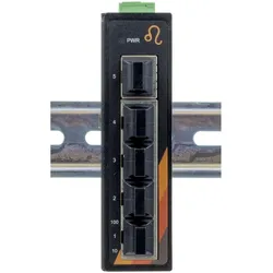 Exsys GmbH 5 Port Industrie Ethernet Switch, Kompakt, -40° bis +75°C (5 Ports), Netzwerk Switch, Grau