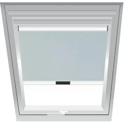 Roto Verdunklungsrollo Hellgrau 1-V05, 94x160 cm (9/16), 617,Aluminiumschiene,Manuell,Roto