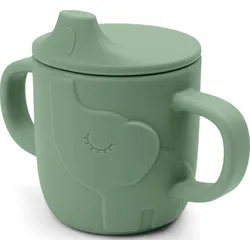 Peekaboo Elphee Baby-Becher grün mit Schnabelaufsatz