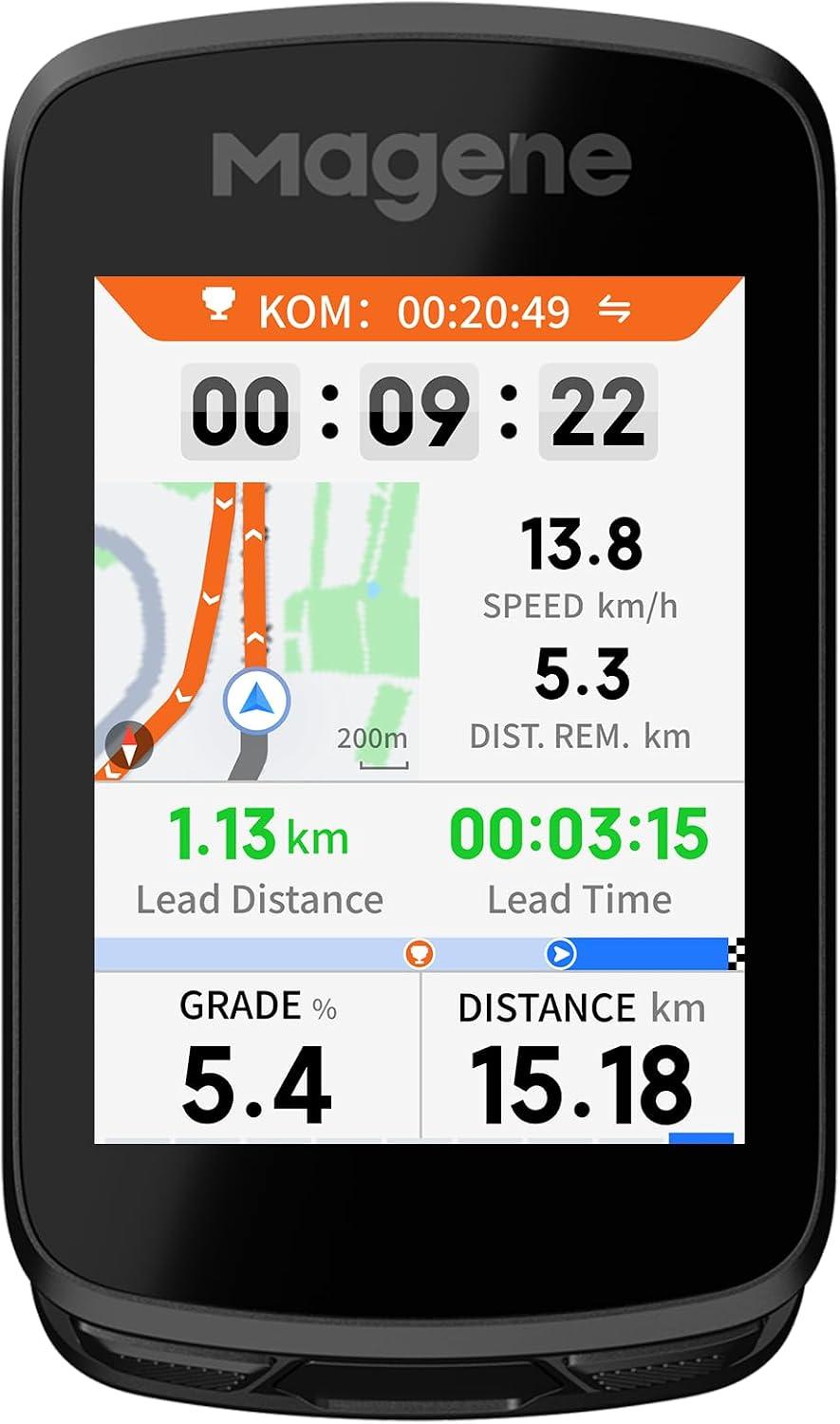 GPS-Fahrradcomputer mit 2,8-Zoll-Farb-Touchscreen - Navigation