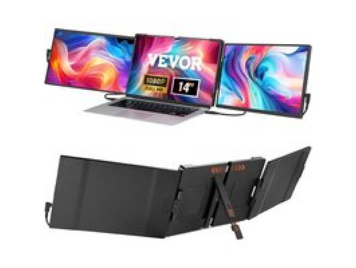 VEVOR Moniteur Portable 35,6 cm pour Ordinateur Portable 33-43,2 cm Extension d'Écran