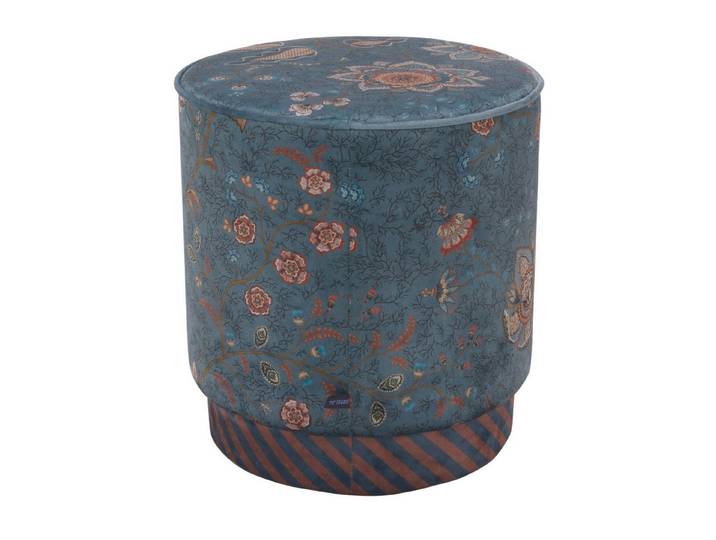 PiP Studio Hocker Mumbai Morning Pouf / Hocker blau 40x45cm